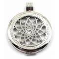 Manufacturer Directly High Quality 316L Stainless Steel Locket with Prong Setting Stones